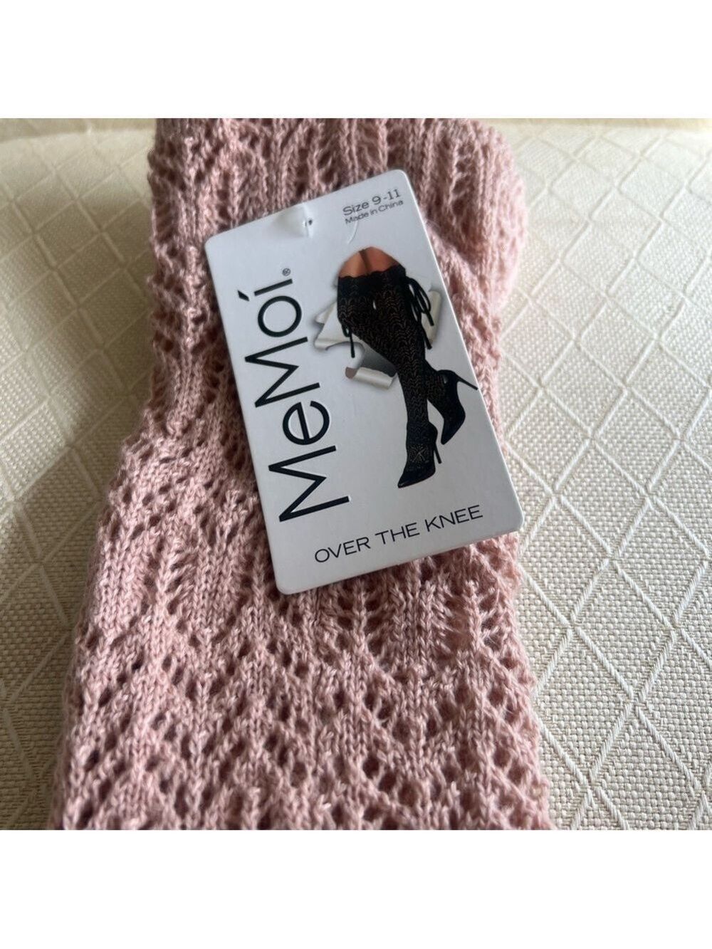 MeMoi Pink Over the Knee Socks